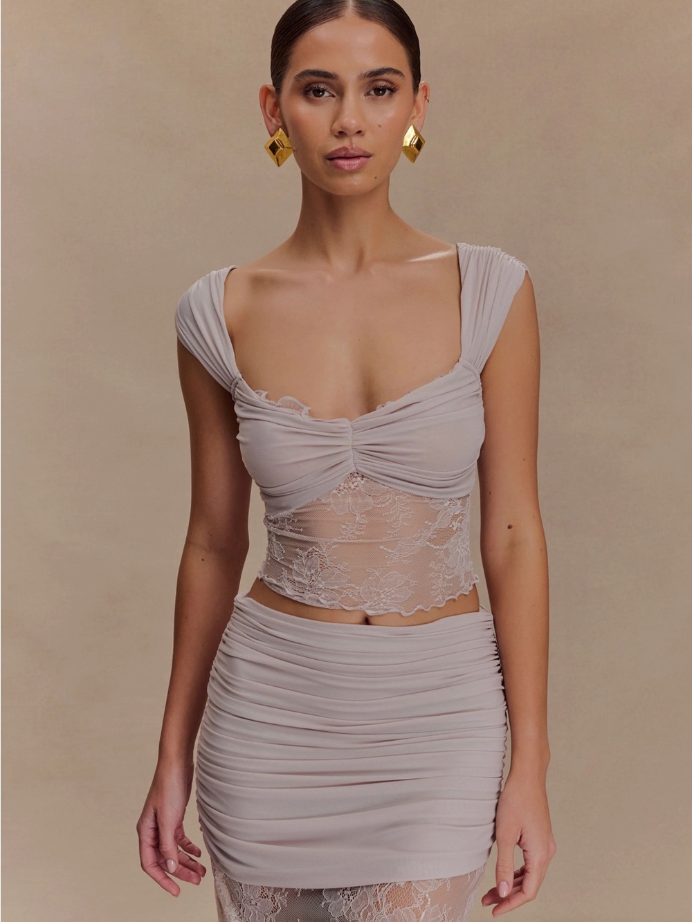 Meshki Guinevere lace and mesh top - Picture 2 of 3